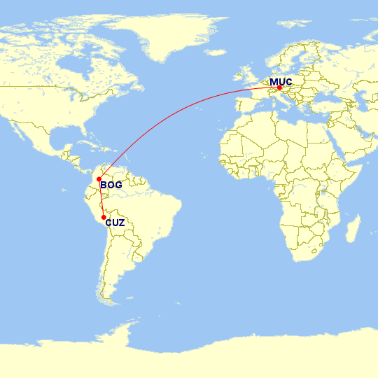 ANA特典航空券世界一周