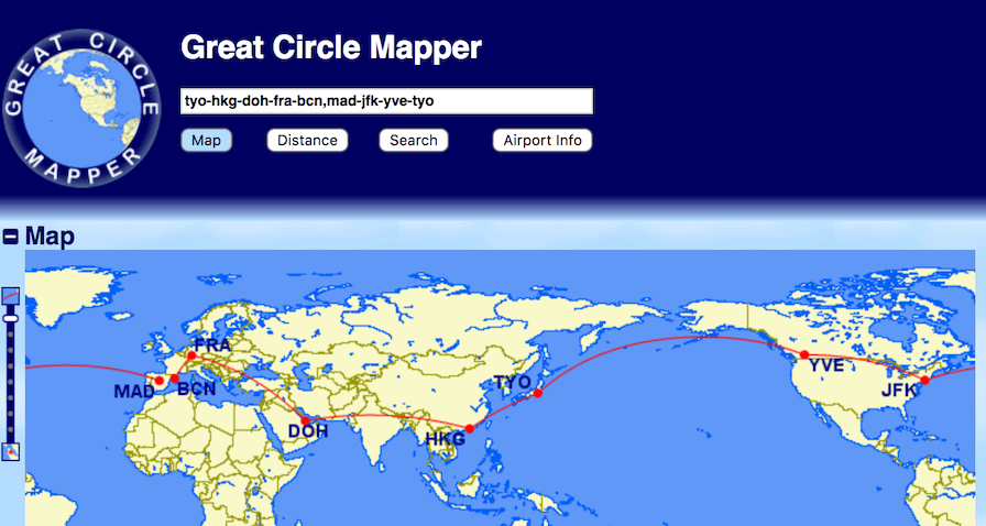 great circle mapper