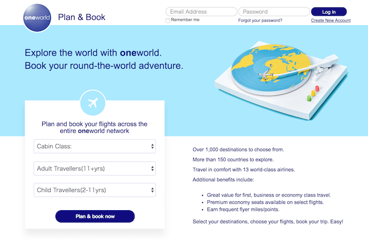 oneworld plan & book